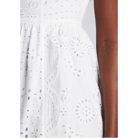 Alexis Antonella Lace White Eyelet Midi Dress - Picture 5 of 7